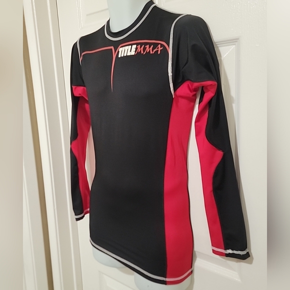 Title MMA Rashgaurd Men's Long Sleeve Jiu-Jitsu Mixed Martial Arts Size Small - Picture 4 of 10